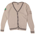 Женский кардиган с рисунком Sergio Tacchini UK 12, средний белый хлопок, хлопок