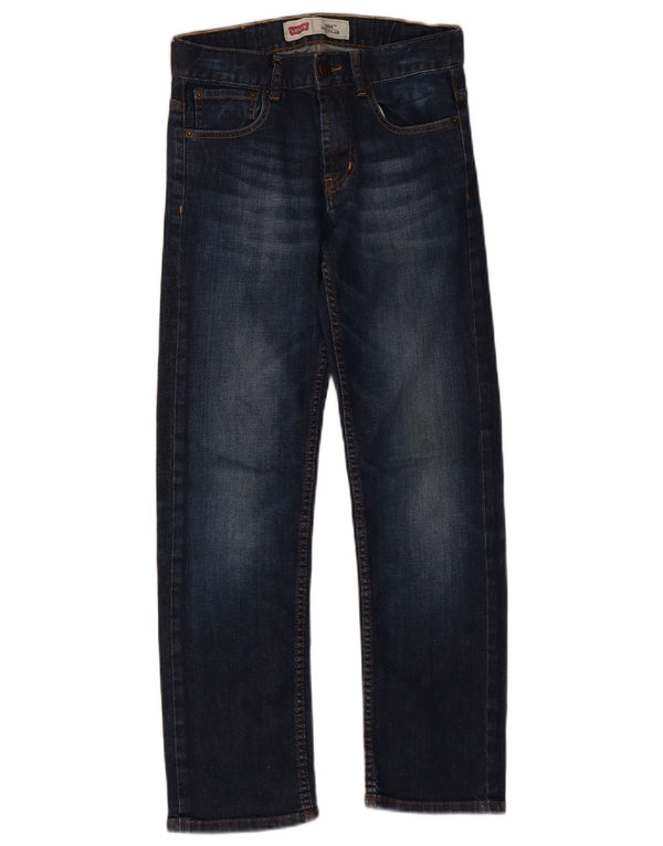 Levi's Boys 504 Regular Прямые джинсы 11-12 лет W24 L26 Темно-синий хлопок