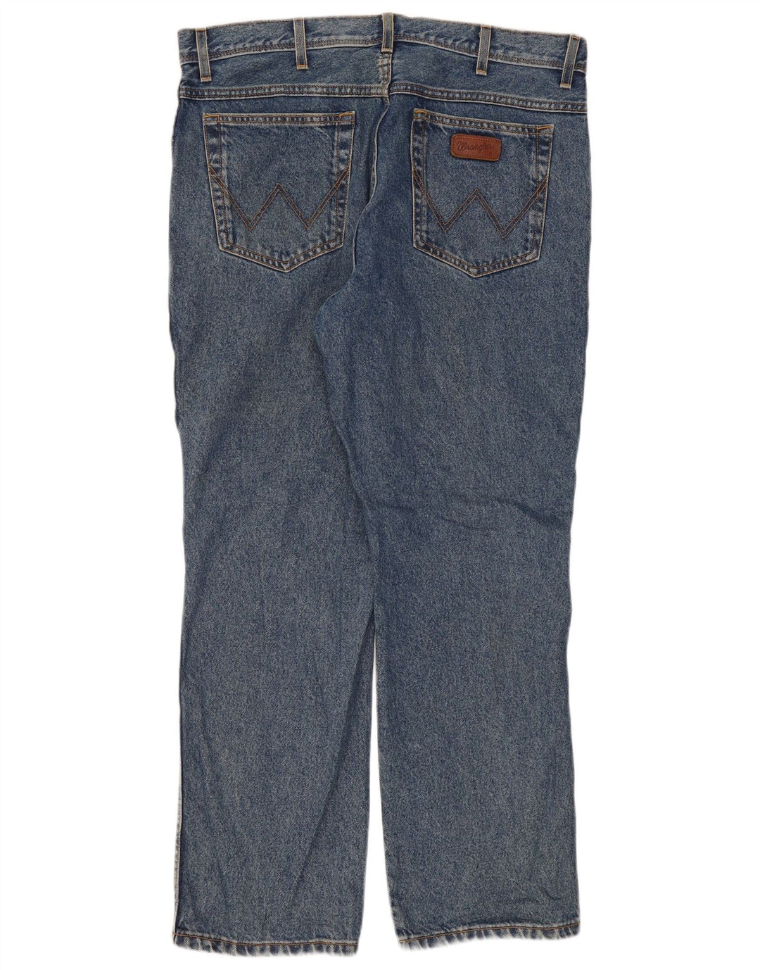 Мужские прямые джинсы Wrangler стандартного кроя W38 L30, синие, хлопок