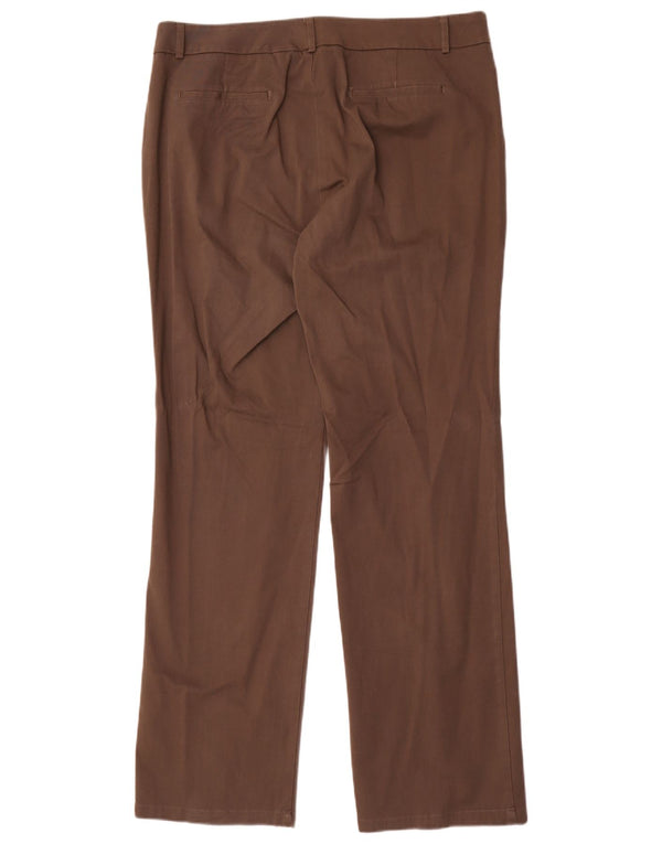 Женские прямые повседневные брюки Dockers идеального кроя США 16 2XL W36 L34 Коричневые