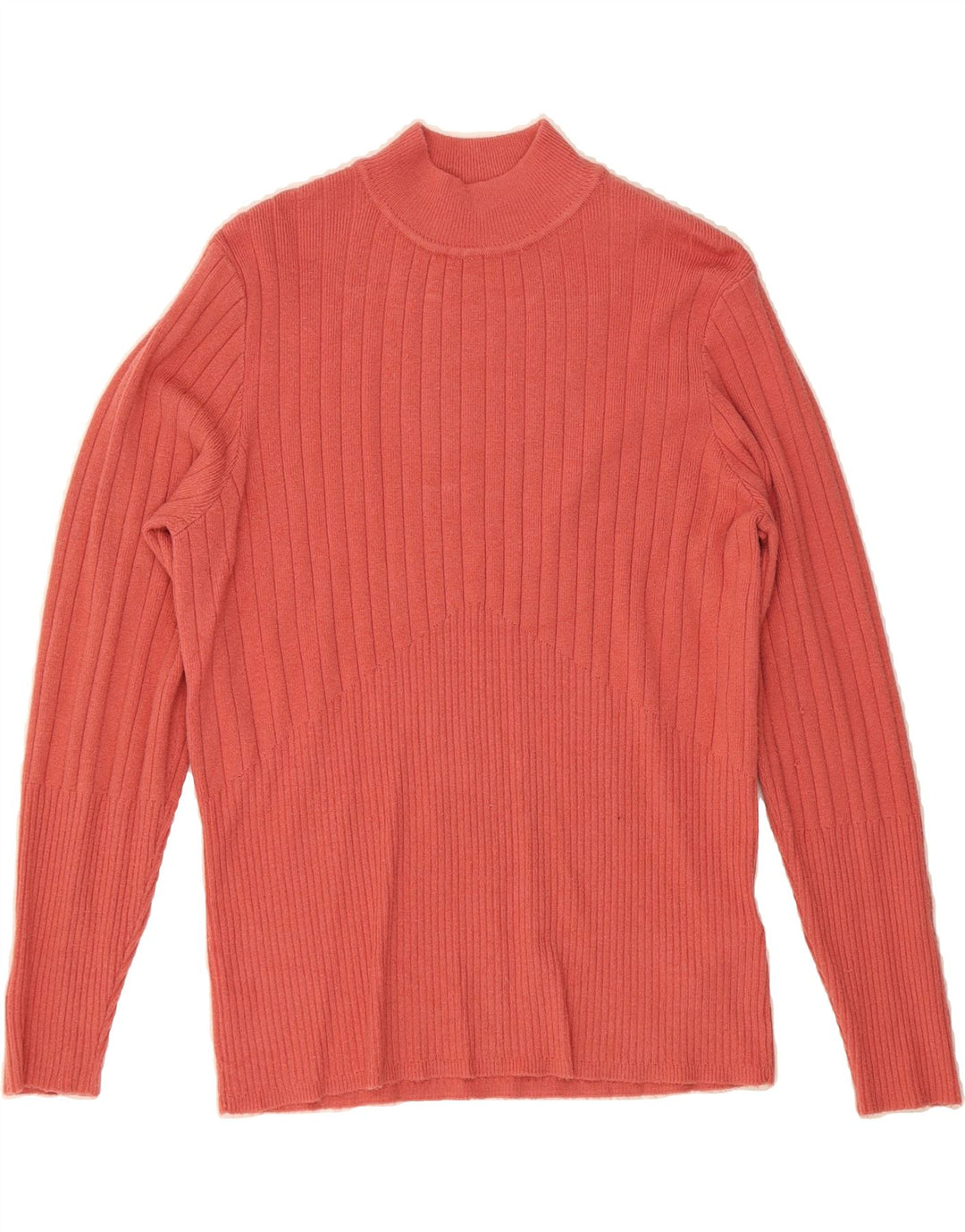 MARKS & SPENCER Womens Turtle Neck Jumper Sweater UK 16 Large Red Viscose Vintage Marks & Spencer and Second-Hand Marks & Spencer from Messina Hembry 