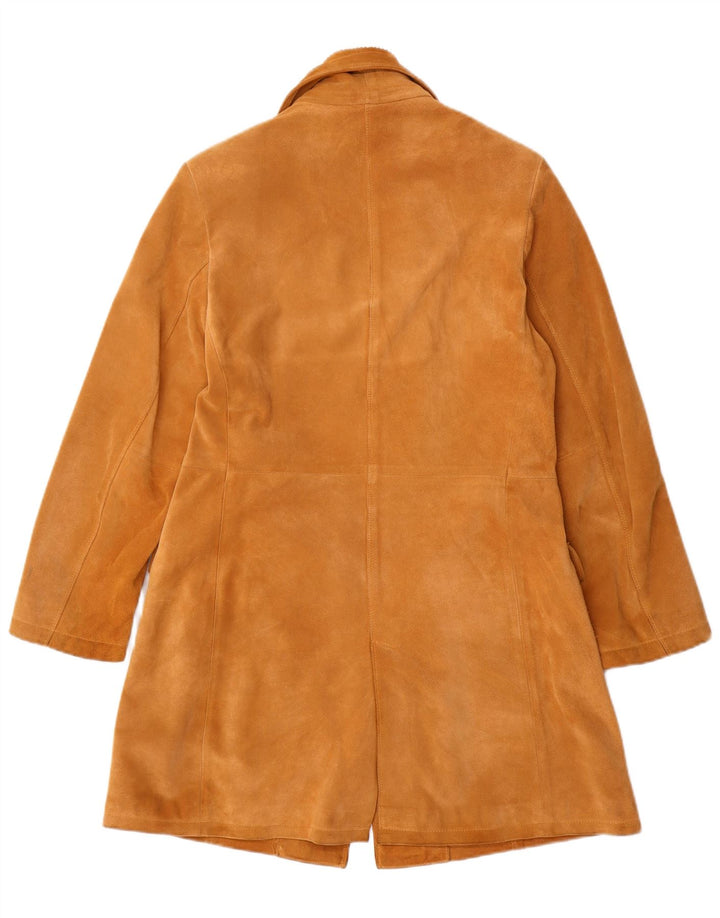 Винтажное женское замшевое пальто IT 42 Medium Beige Leather