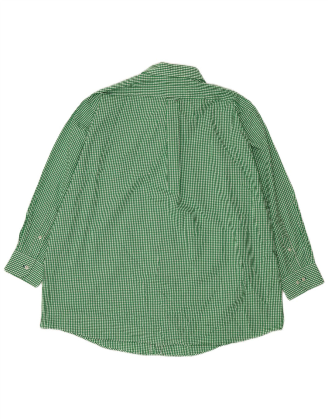IZOD Мужская рубашка стандартного кроя большого размера, размер 18 1/2 2XL, зеленая хлопковая клетка в мелкую клетку