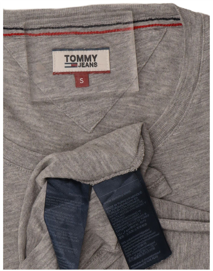 TOMMY HILFIGER Женская футболка оверсайз с рисунком Top UK 10, маленький серый