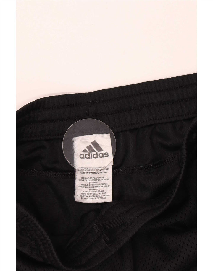 Спортивные шорты Adidas для мальчиков 8-9 лет, маленькие черные из полиэстера