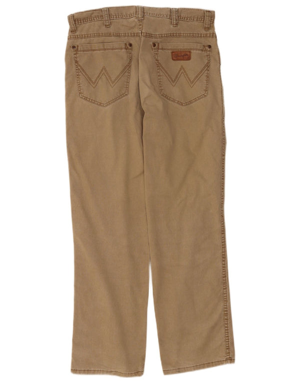 Мужские прямые повседневные брюки Wrangler Texas Stretch W33 L30, бежевый хлопок