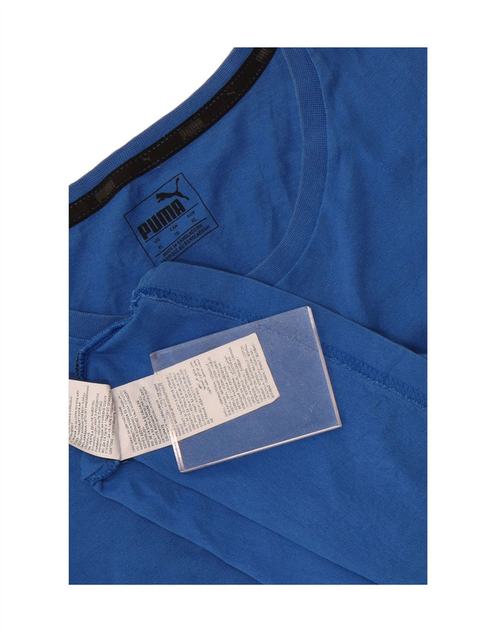 Мужская футболка Puma Top XL, синяя, хлопок