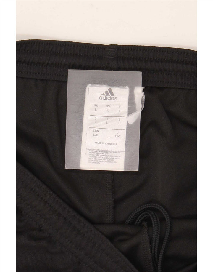 Мужские спортивные шорты Adidas Climalite, большие черные из полиэстера