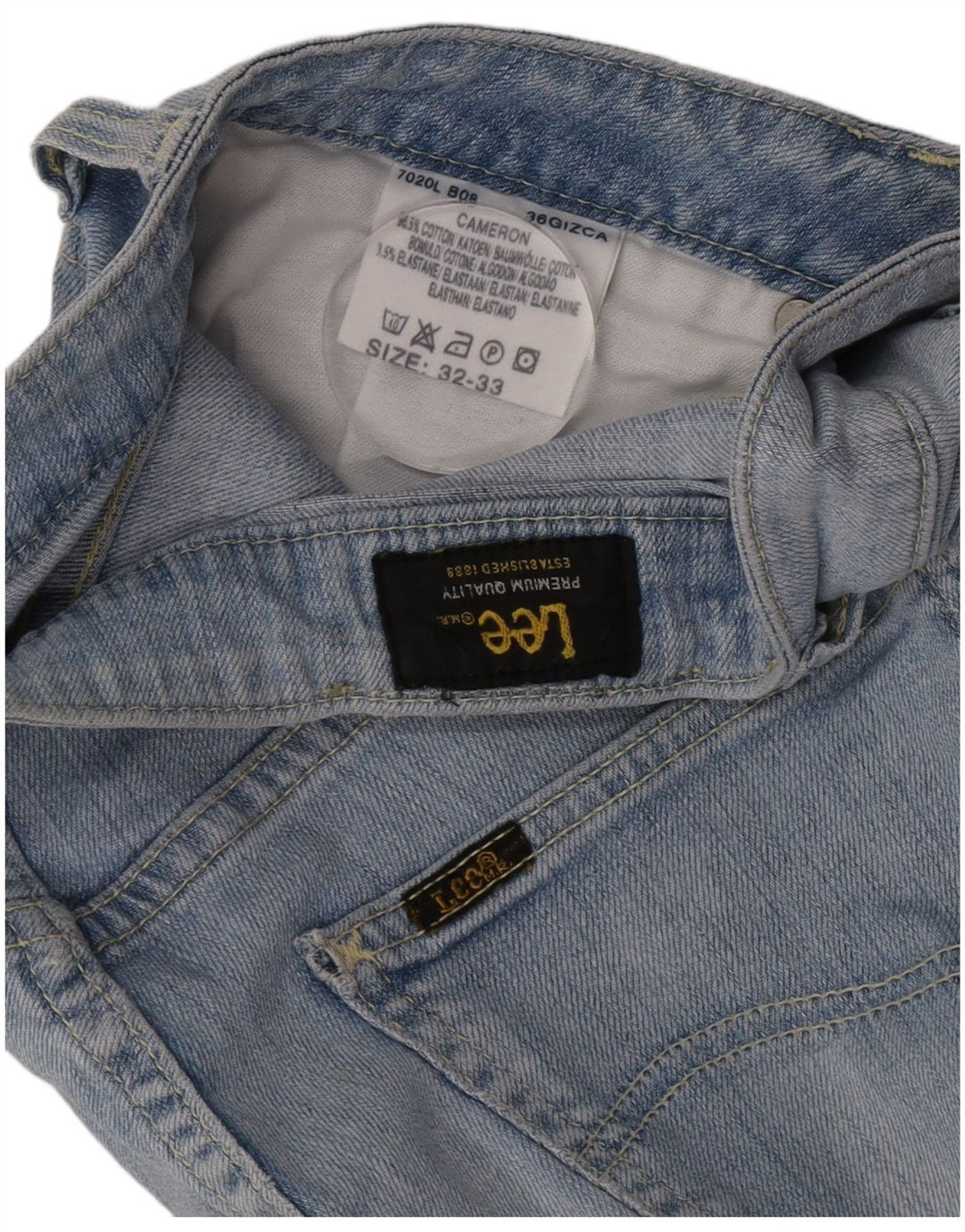 Женские прямые джинсы Lee Cameron W32 L33, синий хлопок