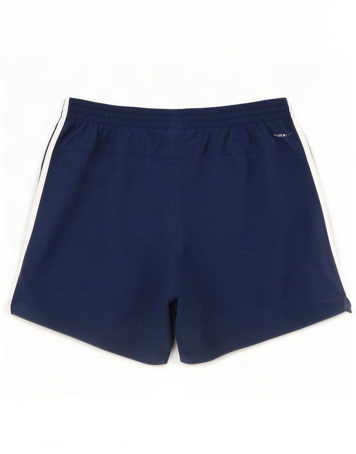 Мужские спортивные шорты Adidas Climalite, большие темно-синие, полиэстер