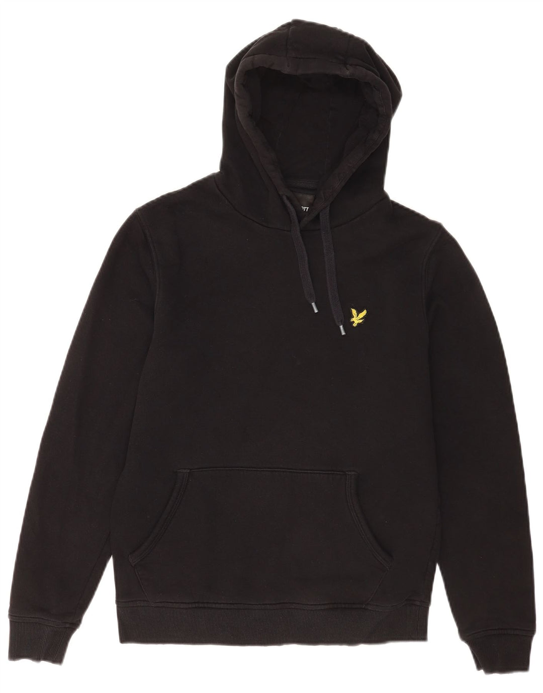Мужской джемпер с капюшоном Lyle & Scott, маленький черный, хлопковый