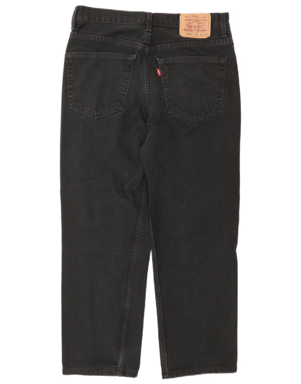 Мужские укороченные джинсы Levi's 504 W33 L26, черный хлопок