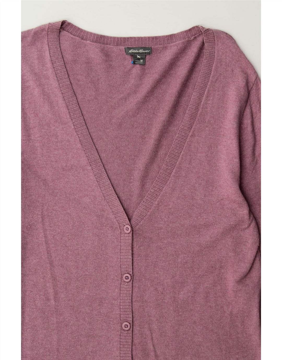 EDDIE BAUER Womens Cardigan Sweater UK 12 Medium Purple Vintage Eddie Bauer and Second-Hand Eddie Bauer from Messina Hembry 