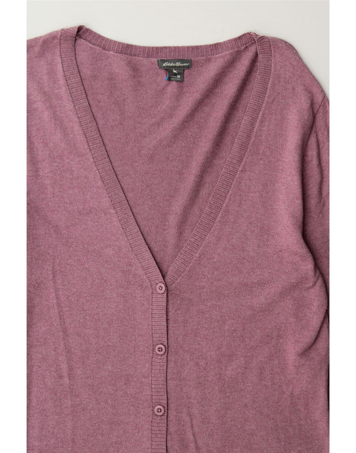 EDDIE BAUER Womens Cardigan Sweater UK 12 Medium Purple Vintage Eddie Bauer and Second-Hand Eddie Bauer from Messina Hembry 