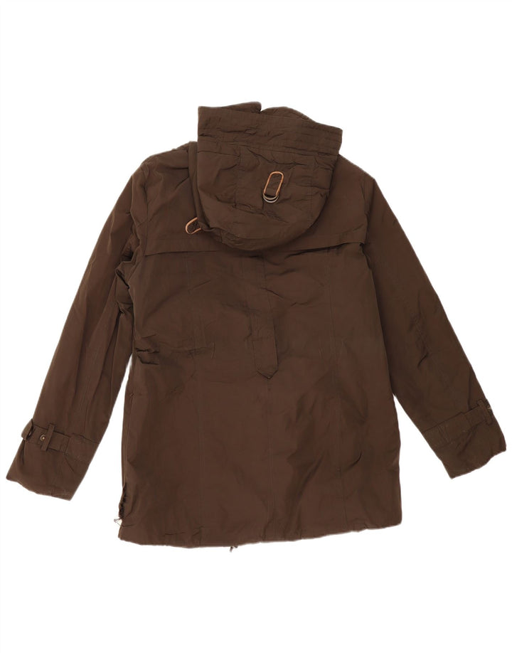 Женская ветровка MASSIMO DUTTI с капюшоном UK 14, средний цвет хаки, хлопок