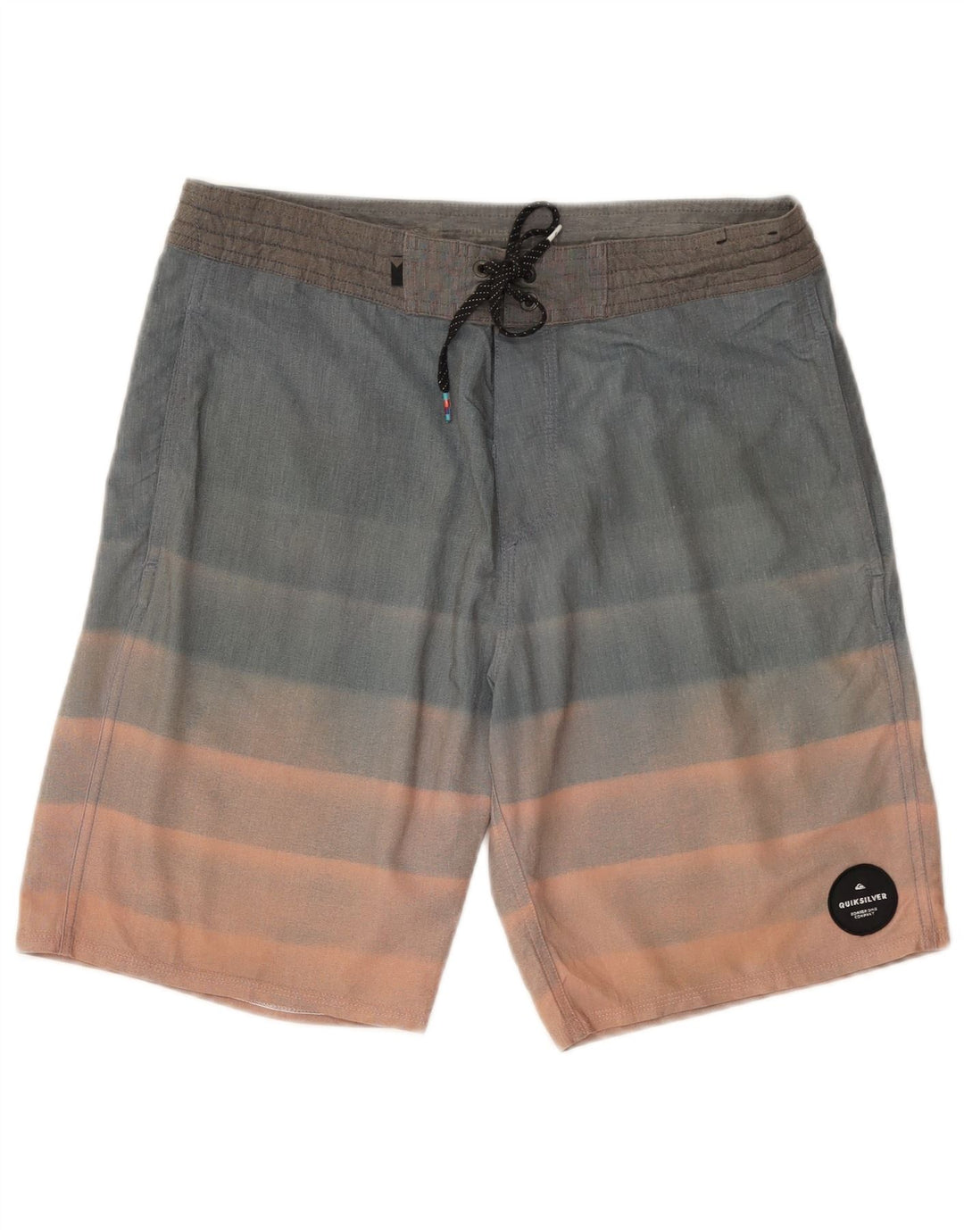 Мужские шорты для плавания Quiksilver, полиэстер с цветными блоками, средний синий