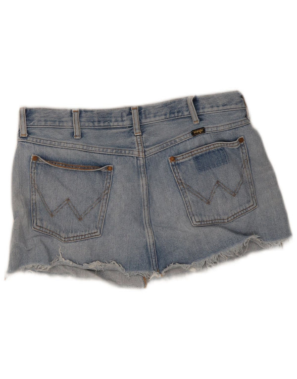 Wrangler Womens Mini Denim Skirt Large W34 Blue