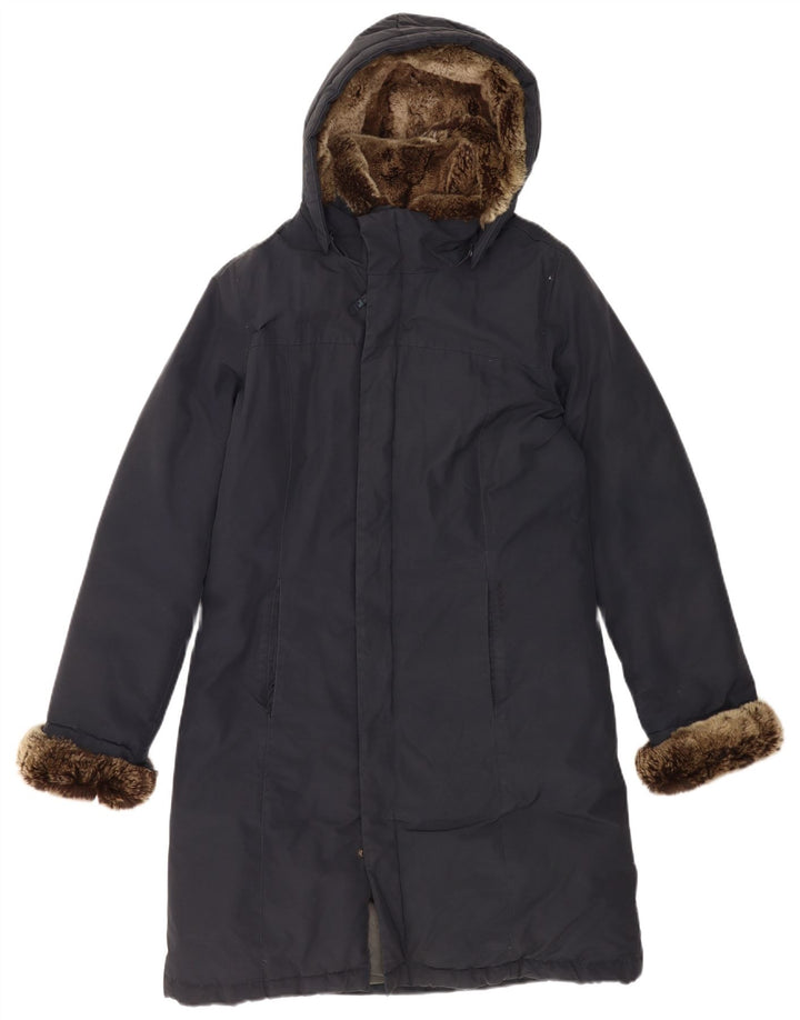Мужское стеганое пальто с капюшоном Woolrich UK 38, средний темно-синий, хлопок
