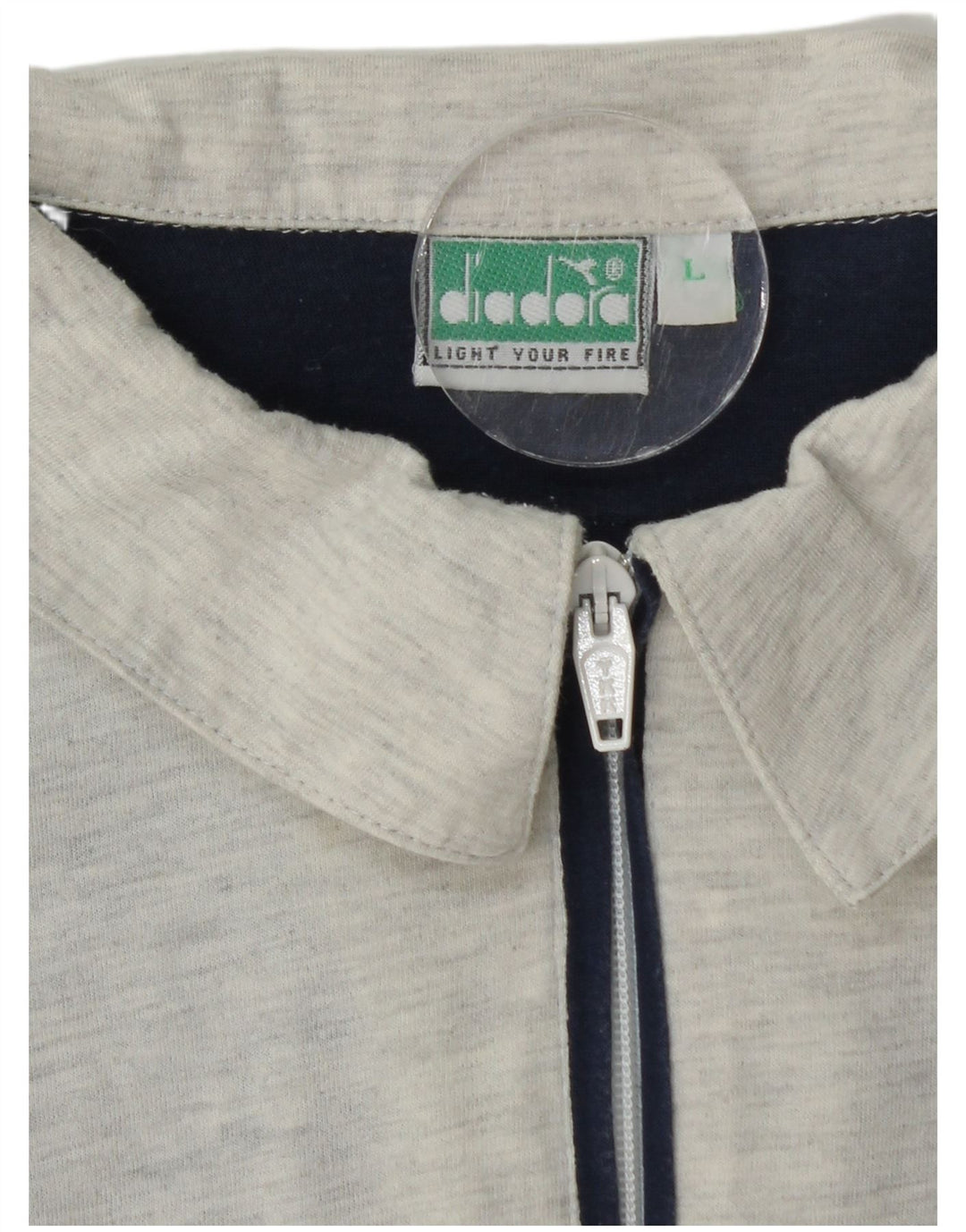 Мужская рубашка поло DIADORA с рисунком, большая, темно-синяя, хлопковая с цветными блоками