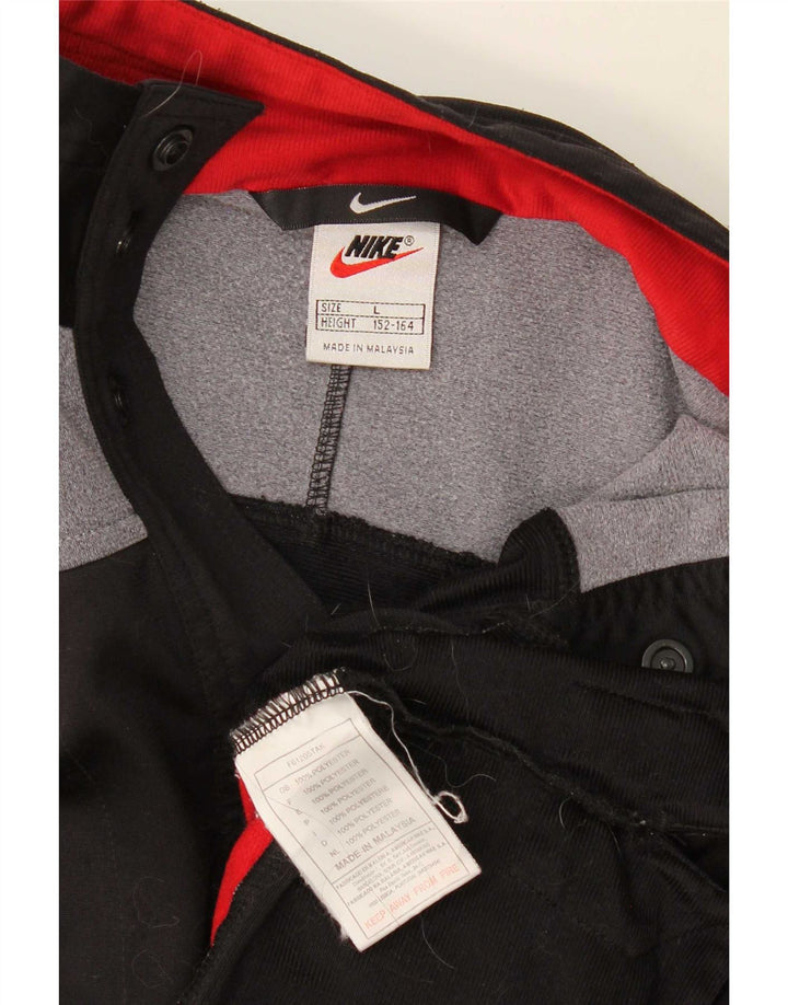 Спортивная куртка Nike для мальчиков с графическим рисунком, 12–13 лет, большая черная цветная блокировка