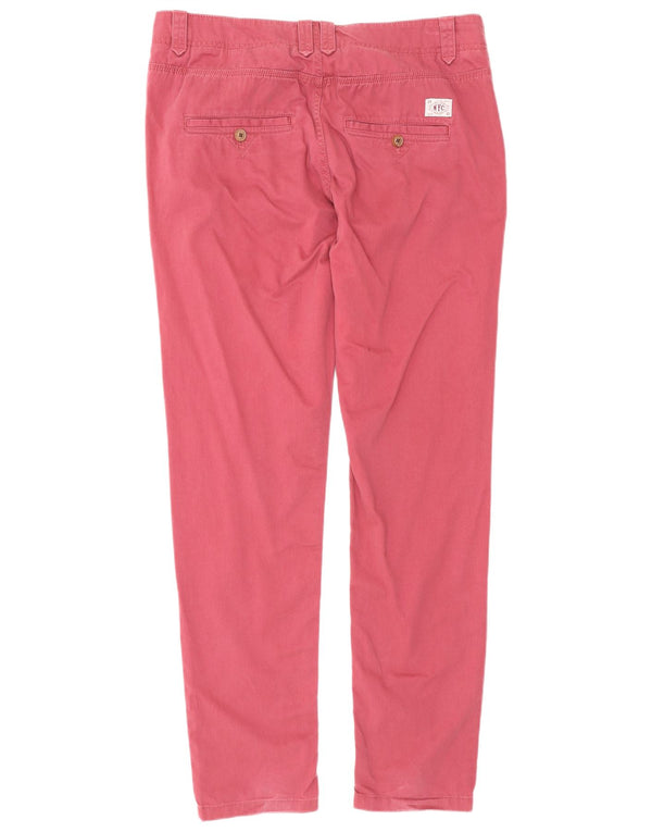 Tommy Hilfiger Мужские узкие брюки-чиносы W31 L32 Розовый хлопок