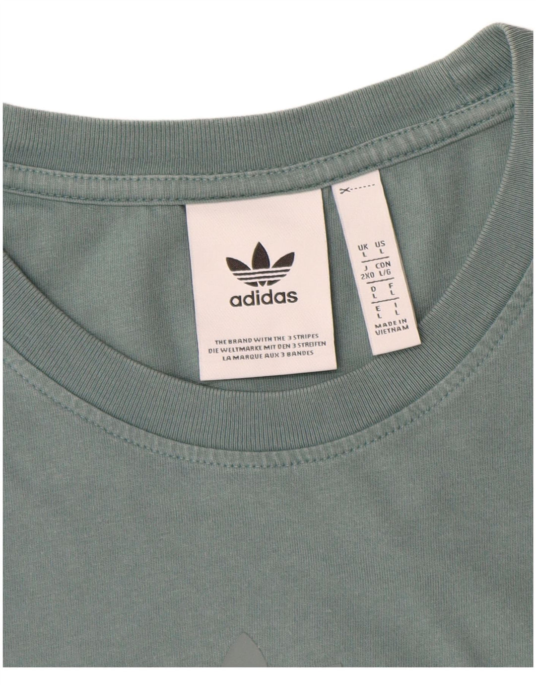 Мужская футболка Adidas Top большого синего цвета из хлопка