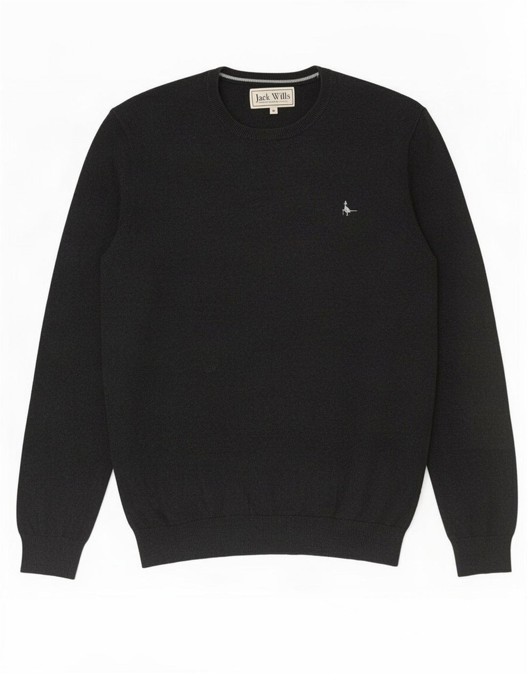 Мужской джемпер с круглым вырезом Jack Wills, хлопковый свитер среднего серого цвета