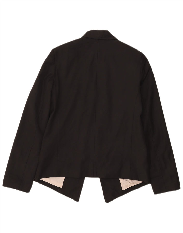 Женский открытый пиджак Topshop UK 8, маленький черный полиэстер