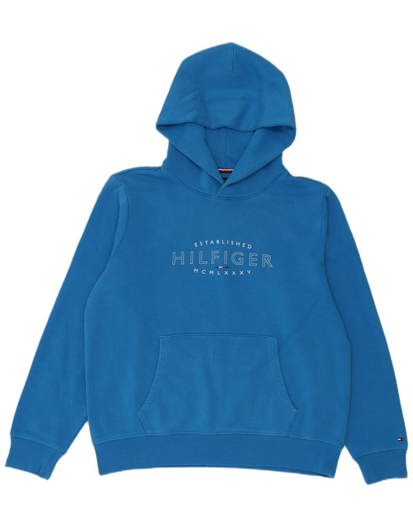 Мужской джемпер с капюшоном Tommy Hilfiger, большой синий, хлопок