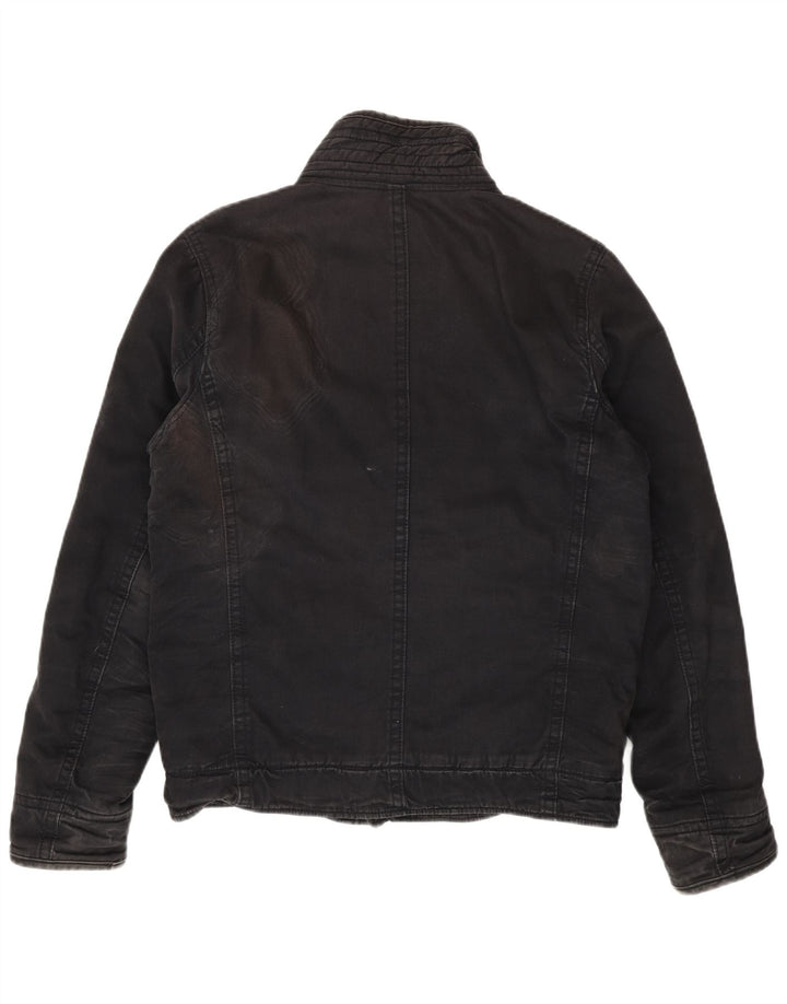 Мужская куртка Hollister UK 40, большая черная, хлопок