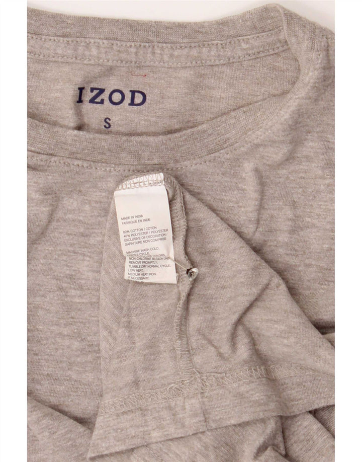Мужская футболка Izod, маленький серый хлопок