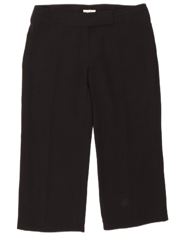 Женские прямые укороченные брюки Marks & Spencer UK 20 2XL W39 L26 черные