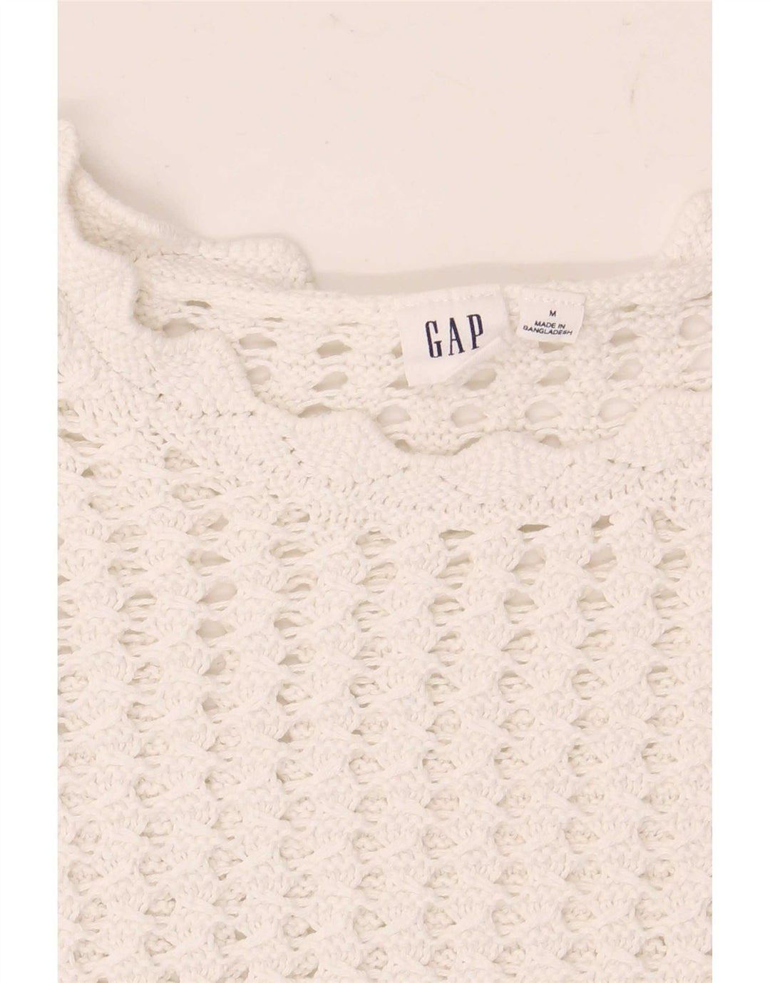 Женская блузка крючком Gap UK 14, средний белый