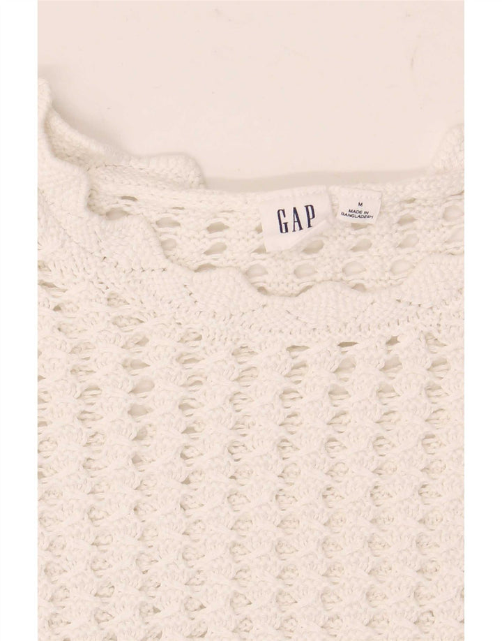 Женская блузка крючком Gap UK 14, средний белый