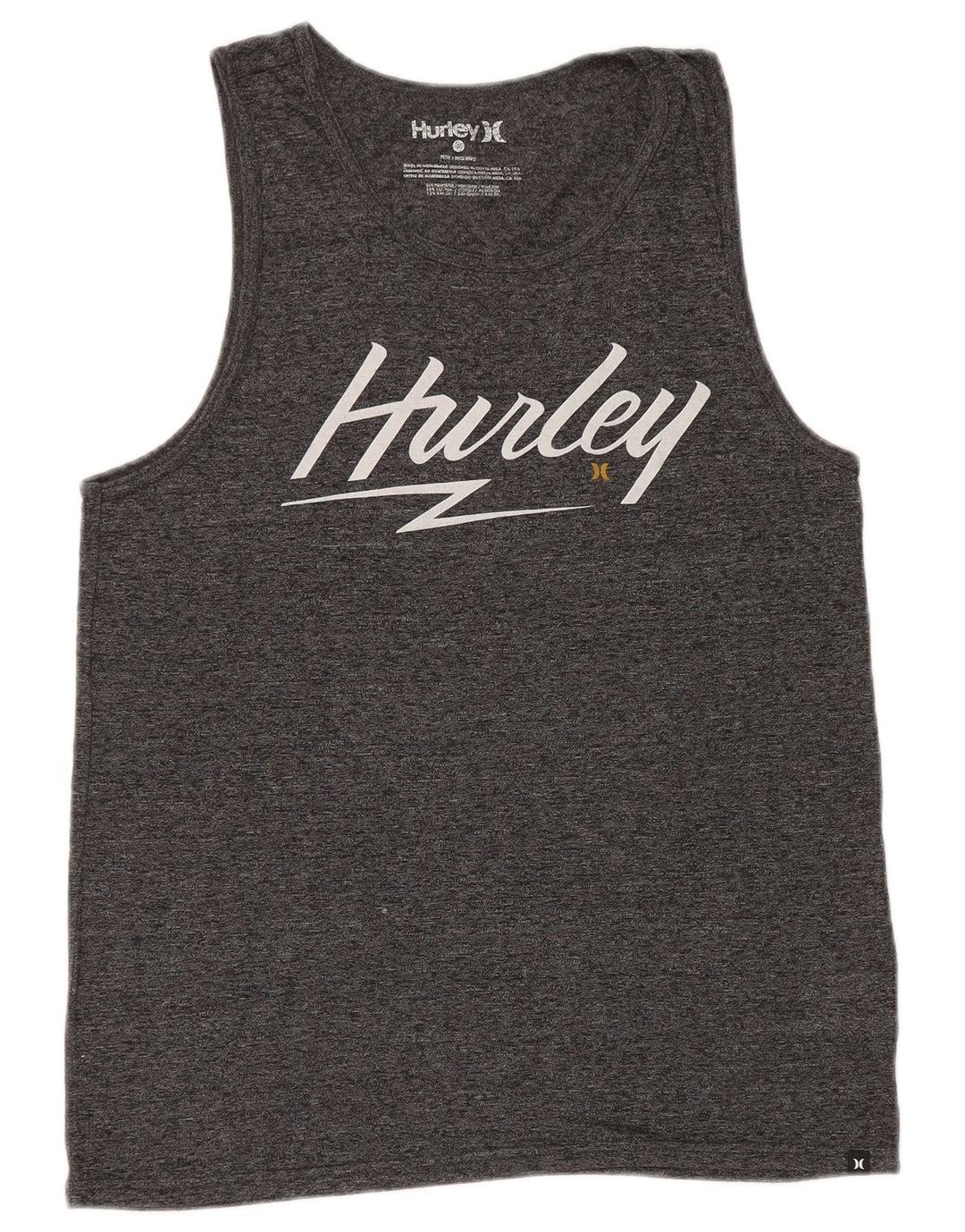 Мужской жилет с рисунком Hurley Petit, маленький серый полиэстер с крапинками