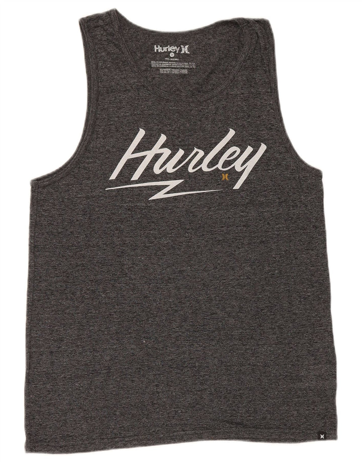 Мужской жилет с рисунком Hurley Petit, маленький серый полиэстер с крапинками