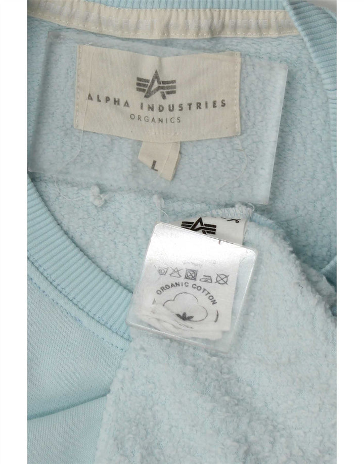 Джемпер мужской свитшот Alpha Industries, большой синий