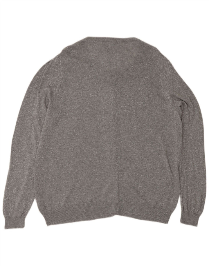 Женский кардиган Marks & Spencer UK 20 2XL Серый полиамид
