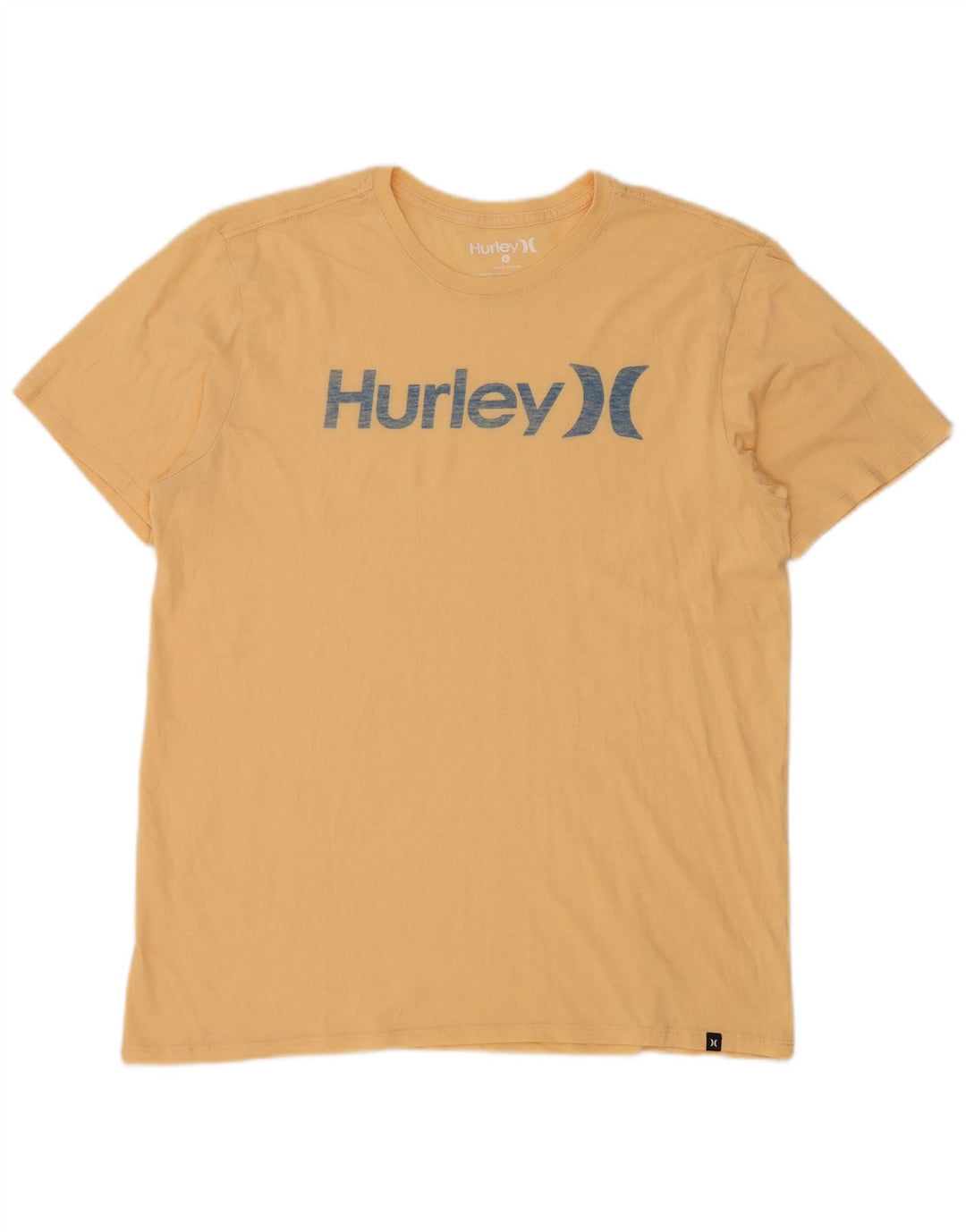 HURLEY Мужская футболка с рисунком, большой желтый хлопок
