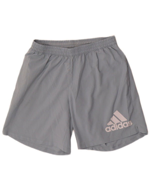 Мужские спортивные шорты Adidas с рисунком, большие синие, полиэстер