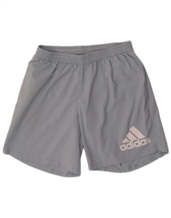Мужские спортивные шорты Adidas с рисунком, большие синие, полиэстер