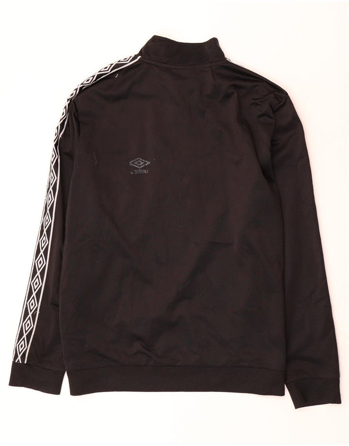 Мужской спортивный пуловер Umbro с графическим рисунком, 2XL, черный полиэстер с геометрическим рисунком