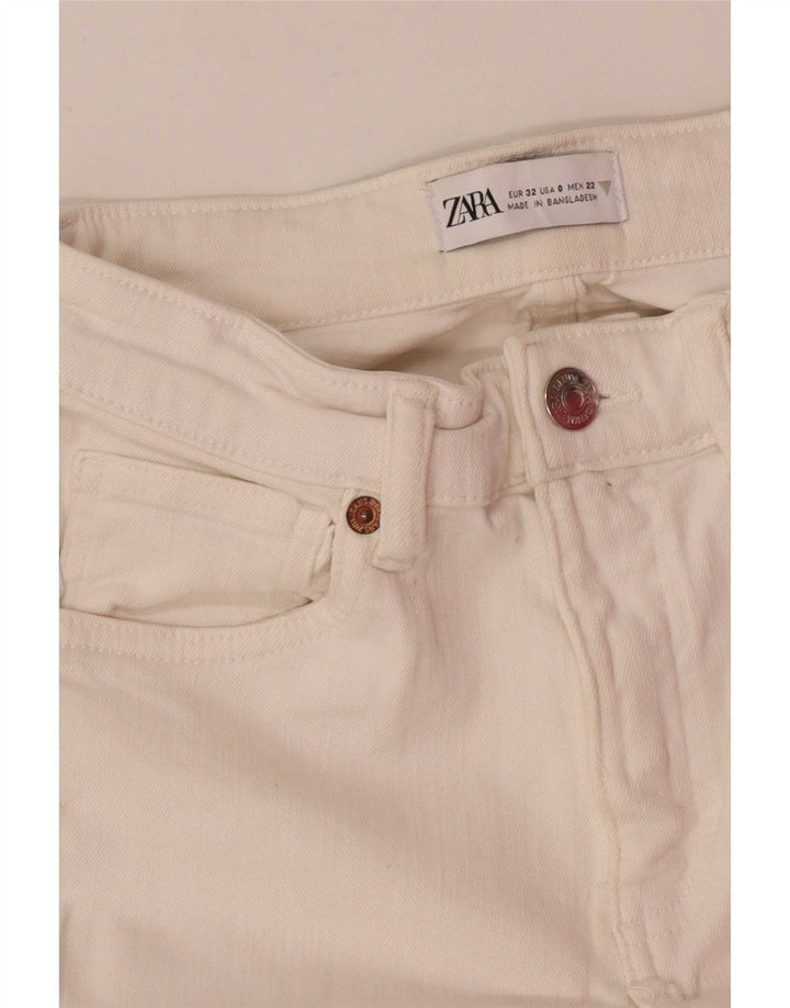 Женские расклешенные джинсы Zara EU 32 2XS W22 L26 белые