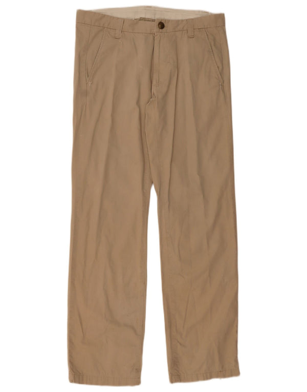Carhartt Mens Straight Chino Trousers W32 L34 Beige Cotton