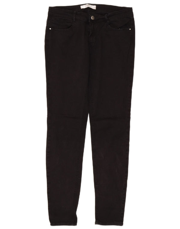 Женские джинсы скинни Zara EU 38, маленькие W28 L29, черный хлопок