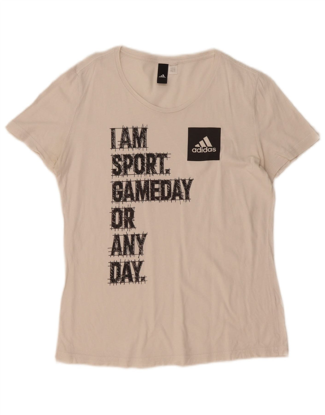 Женская футболка с рисунком Adidas Top UK 14 Medium White