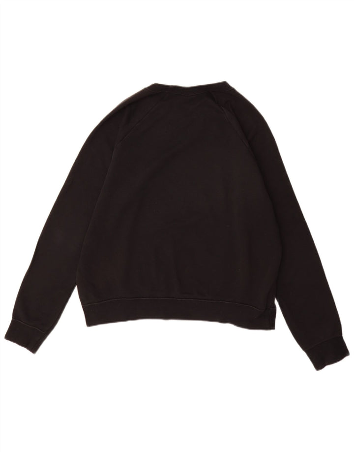 Женский свитер NIKE UK 14, средний черный хлопковый свитер