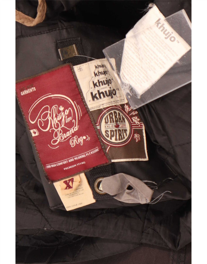 Женский тренч KHUJO UK 18 XL, черный полиэстер