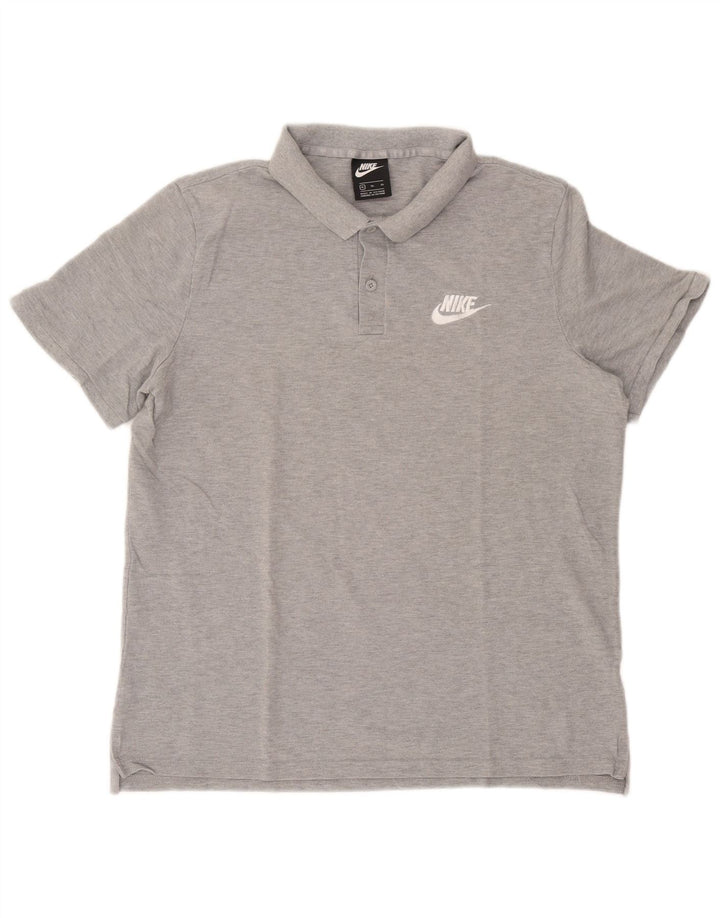 Мужская рубашка-поло Nike XL серая в крапинку