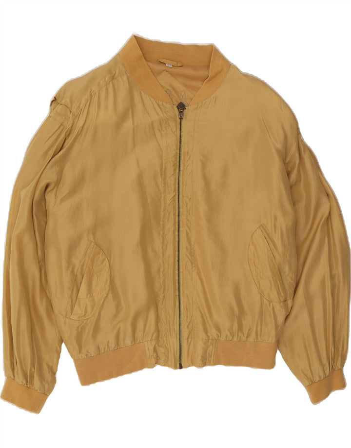 PAOLO NEGRATO Mens Bomber Jacket IT 48/50 Medium Yellow Vintage Paolo Negrato and Second-Hand Paolo Negrato from Messina Hembry 